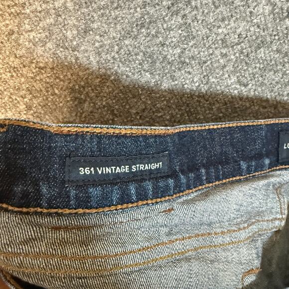 Lucky Brand Jeans Mens 36x32 Blue Denim 361 Vintage Straight Medium Wash - Picture 12 of 12